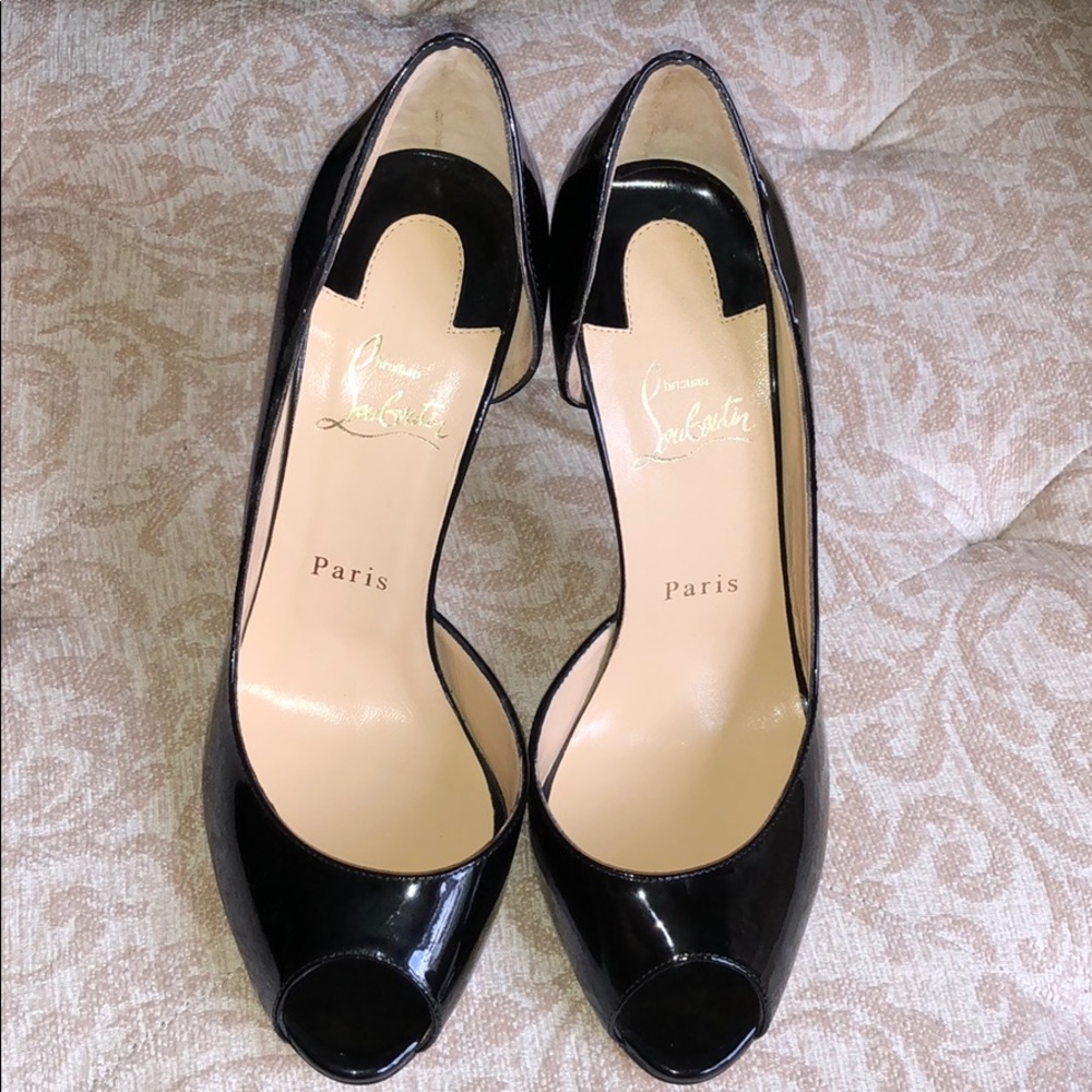 NEW! Christian Louboutin size 39 pumps 100mm heel - Picture 2 of 6